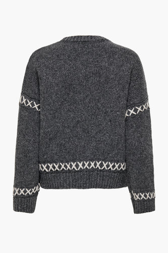 Pull à col rond - gris - ONLY®