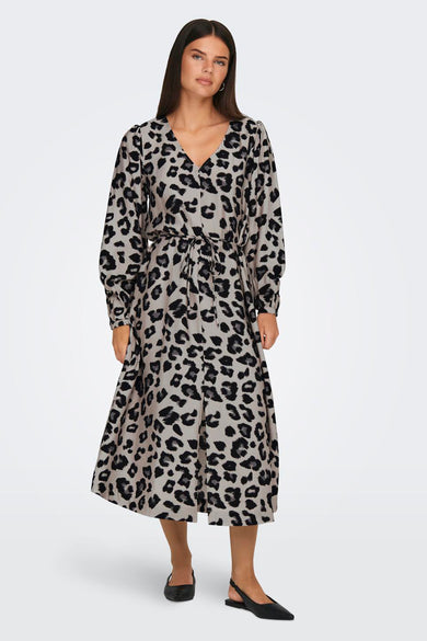 JDYCAROLINE L/S MIDI SLIT DRESS WVN