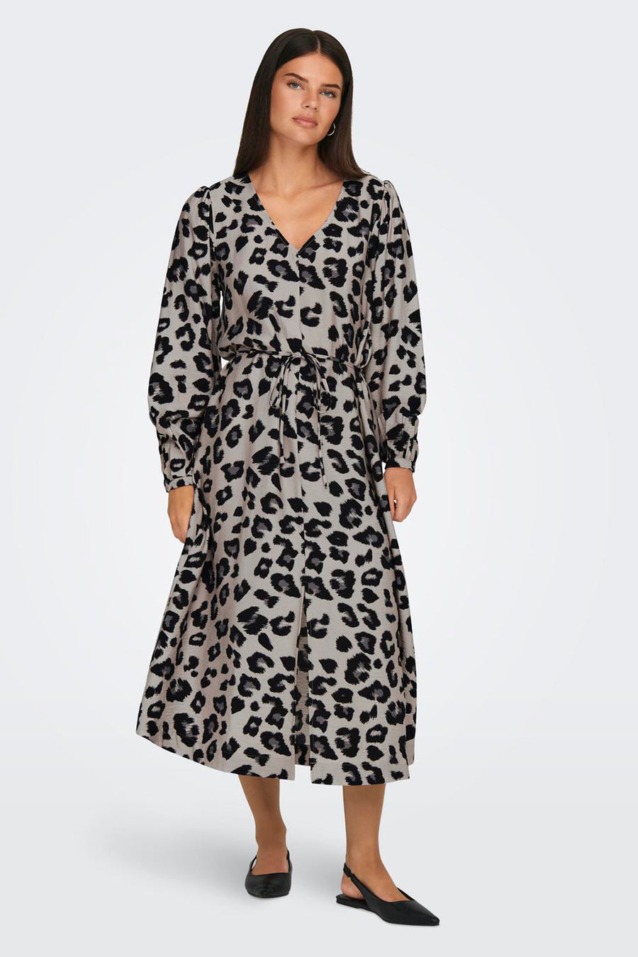 JDYCAROLINE L/S MIDI SLIT DRESS WVN - JDY