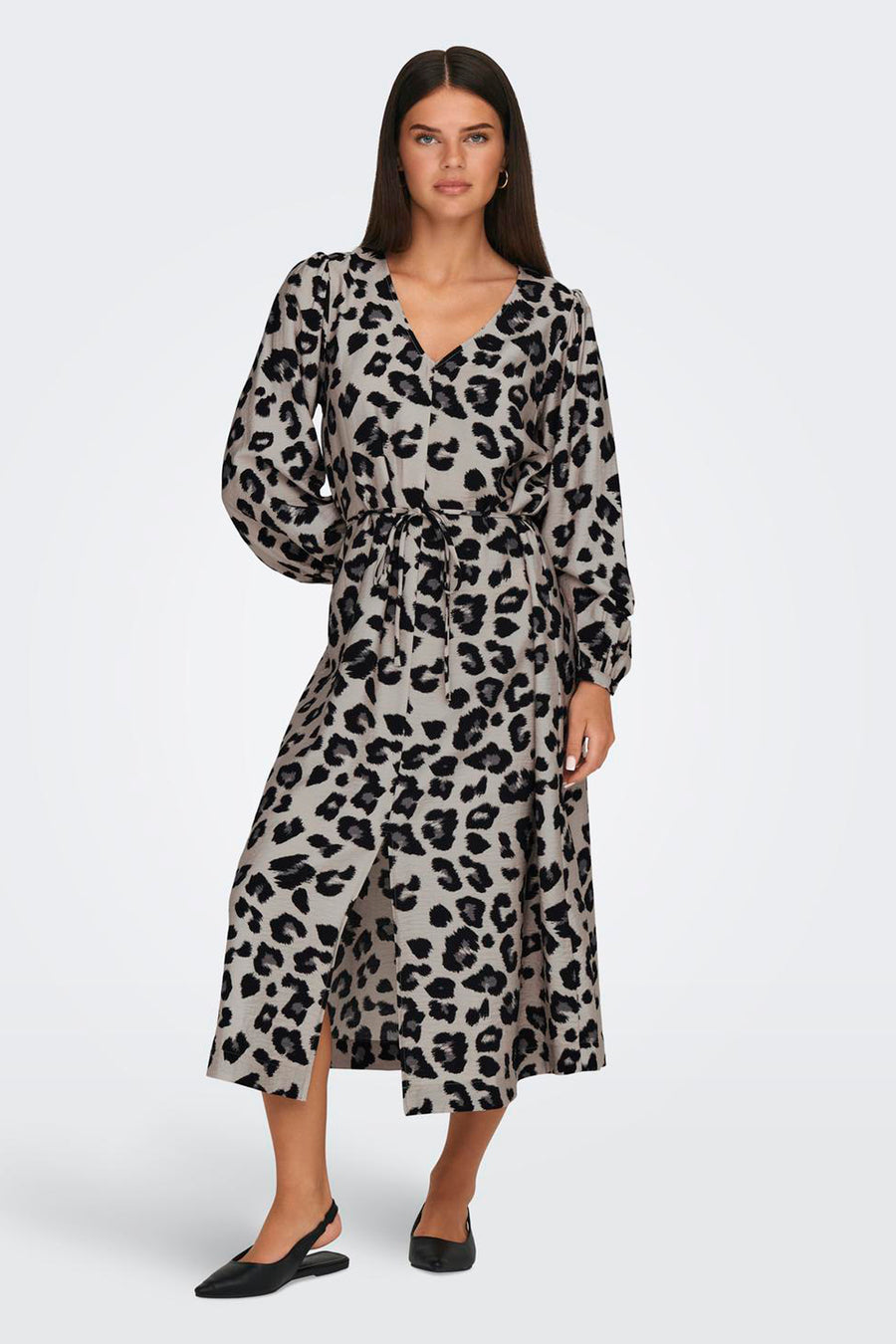 JDYCAROLINE L/S MIDI SLIT DRESS WVN - JDY