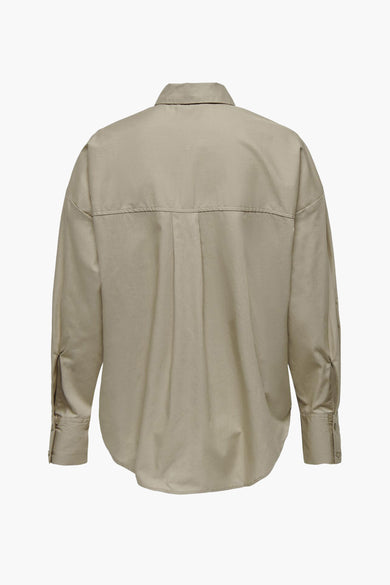 Chemise à manches longues - beige