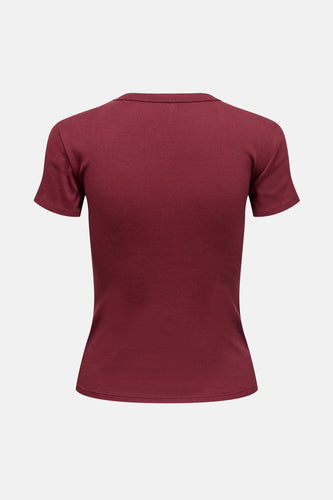 T-shirt à manches courtes - Bordeaux - ONLY®