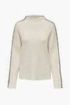 ONLQUEENIE LS CONTRAST HIGH NECK PRM KNT