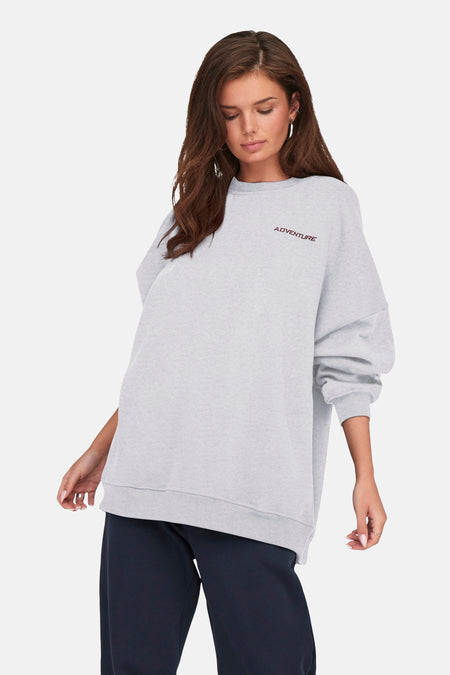 ONLDAZE L/S OVERSIZE PRINT O-NECK BOXSWT