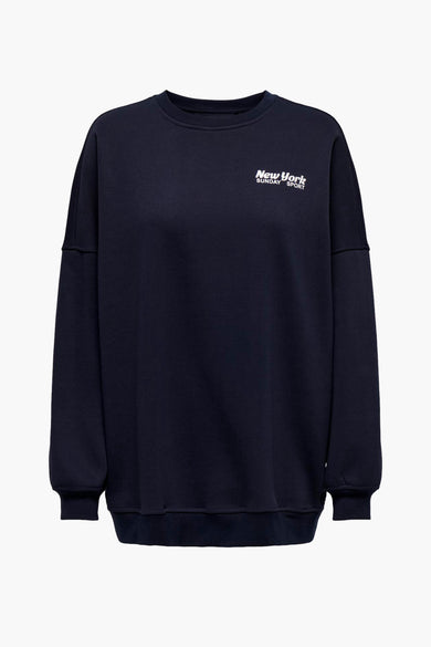 ONLDAZE L/S OVERSIZE PRINT O-NECK BOXSWT