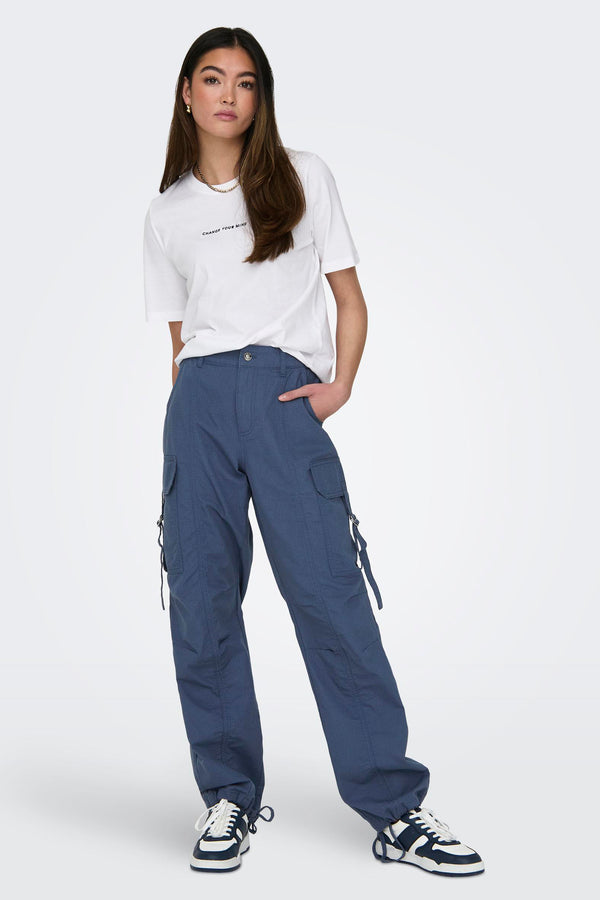 Pantalon cargo Bleu - ONLY®