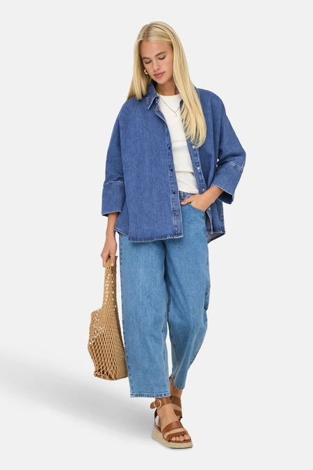 Chemise en jean - mid blue denim