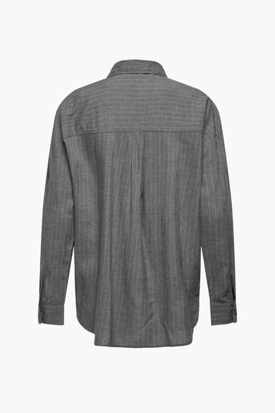 Chemise à manches longues - gris