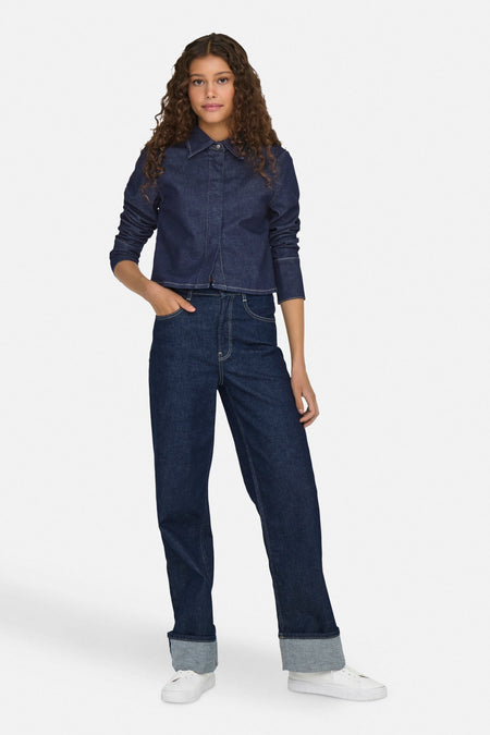 ONLMERCER HW WIDE FOLD UP RED DNM DCC