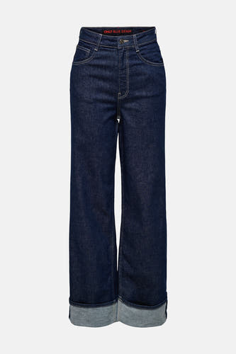Jean bleu marine, large de ONLY ONLY avec uneourcheche bas bas bas bas.