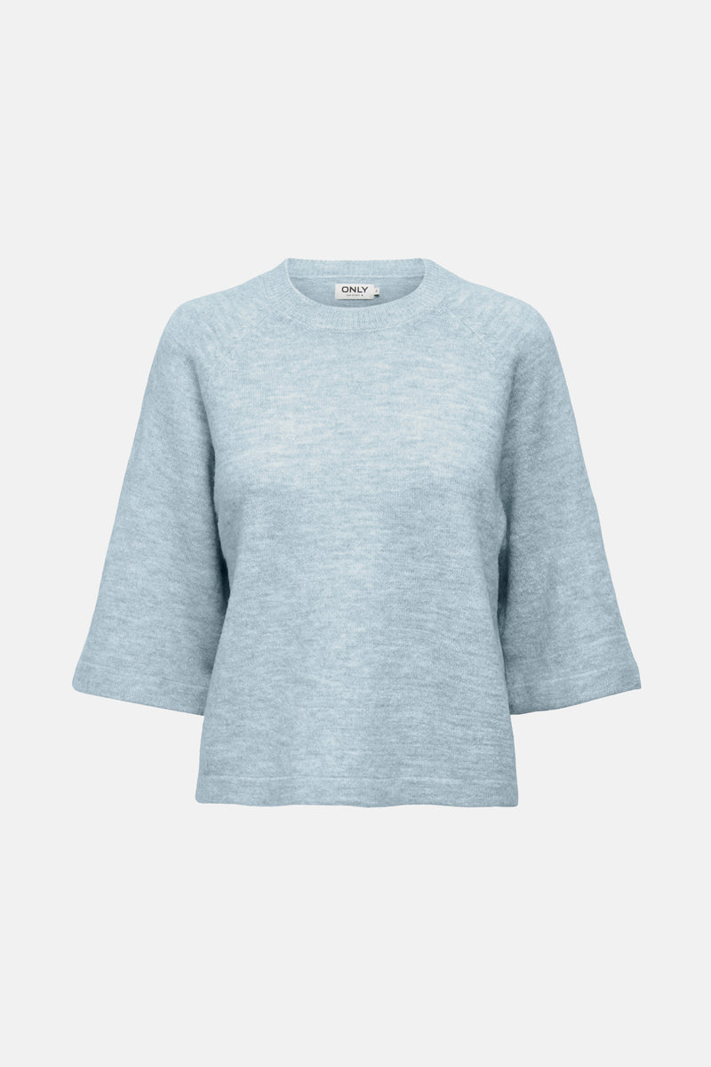 Pull à col rond - bleu