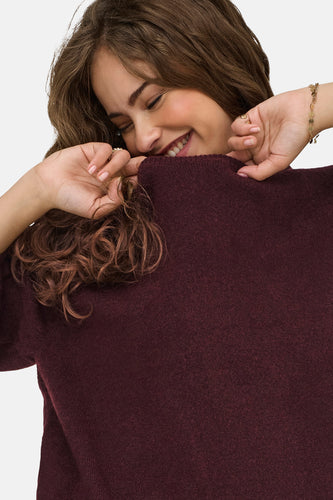 Pull à col rond - Bordeaux - ONLY®