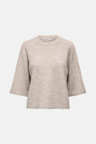 Pull à col rond - beige - ONLY®