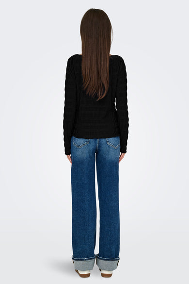 JDYHELLA L/S O-NECK TOP JRS