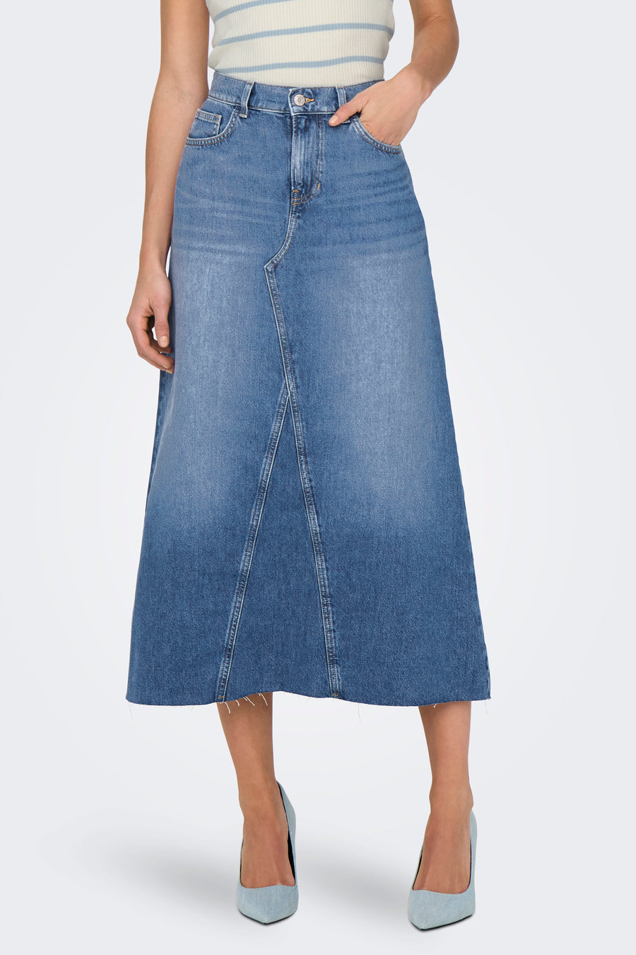 Jupe longue - mid blue denim - ONLY®