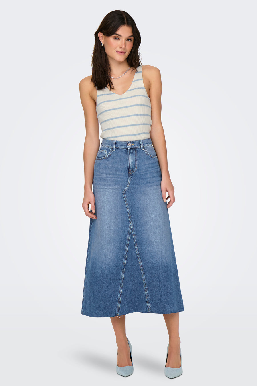 Jupe longue - mid blue denim - ONLY®