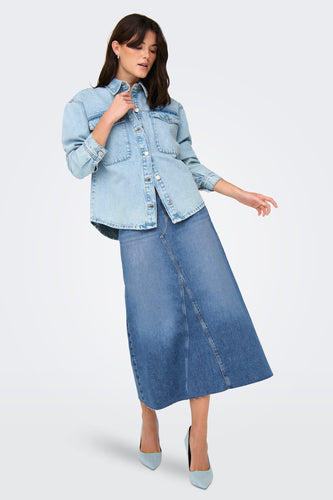 Jupe longue - mid blue denim - ONLY®