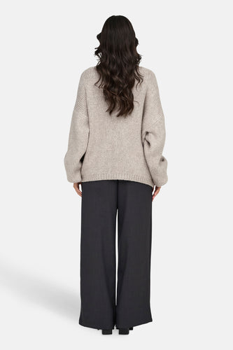 Pull à col en V - écru - JDY