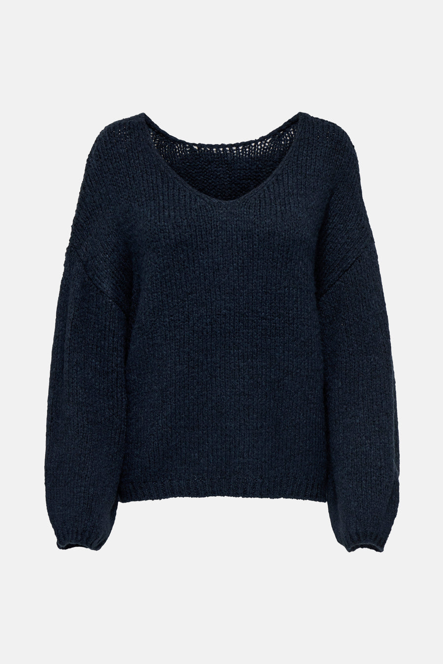 Pull à col en V - Bleu foncé - JDY