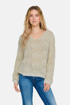 ONLELIN LIFE LS V-NECK CC KNT