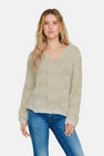 ONLELIN LIFE LS V-NECK CC KNT