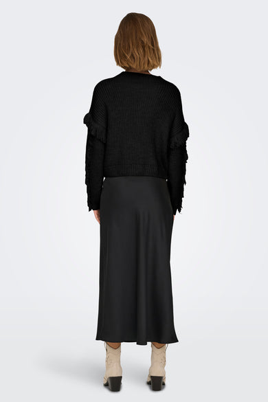 ONLHOLLY LS SHORT CABLE HIGH NECK KNT