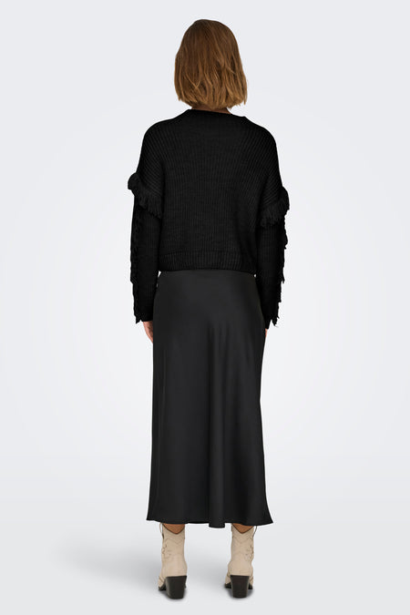 ONLHOLLY LS SHORT CABLE HIGH NECK KNT