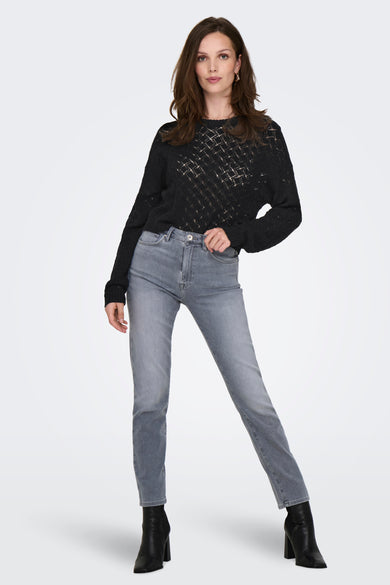 ONLMIAMI LS O-NECK CROPPED CC KNT