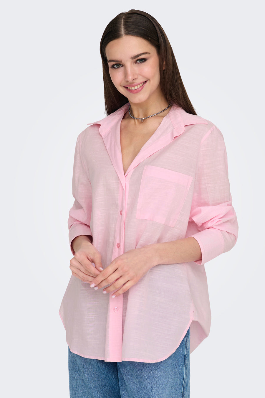 Chemise à manches longues - rose - ONLY® - 4