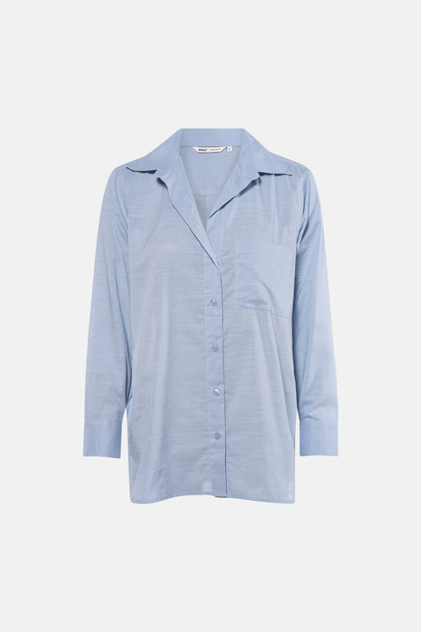 Chemise à manches longues - bleu