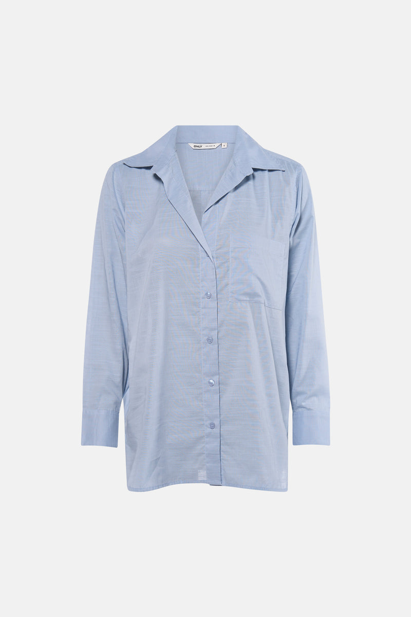 Chemise à manches longues - bleu