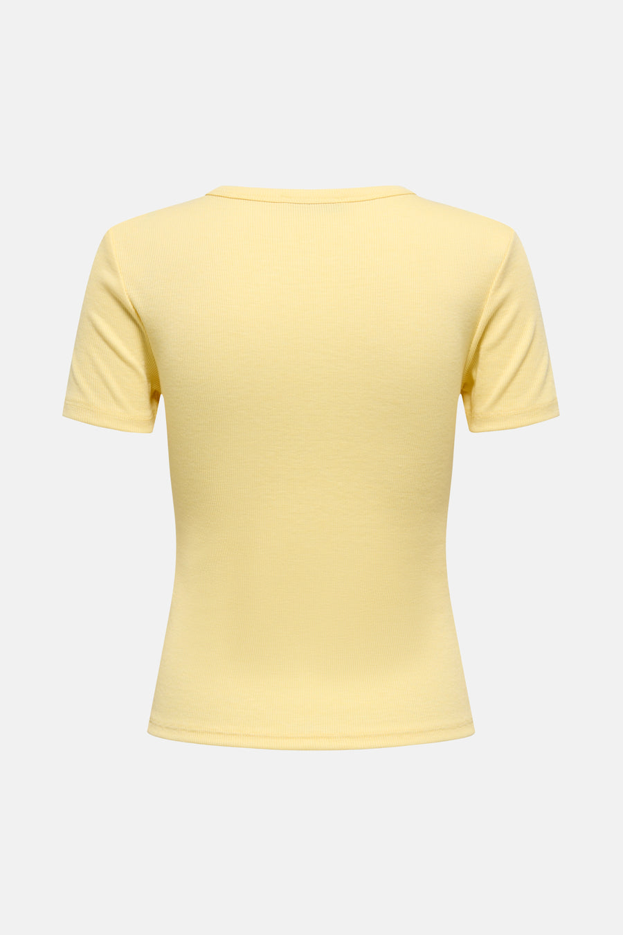 T-shirt jaune à manches courtes de ONLY®, texture rayée.