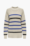 JDYCECILIA L/S O-NECK STRIPE PULL KNT