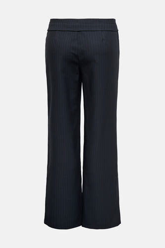 Pantalon de costume bleu d'ONLY, avec des rayures de craie et une large ce.