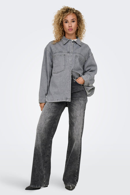 ONLEMMIE L/S SHIRT GREY DNM AZG NOOS