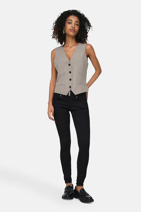 ONLLINDA S/L MEL FITTED VEST CC TLR