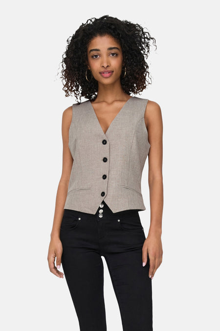 ONLLINDA S/L MEL FITTED VEST CC TLR