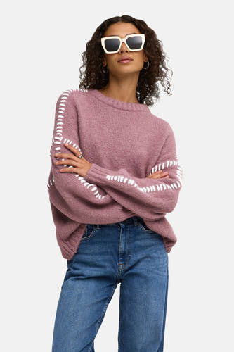 Pull col O rose - JDY