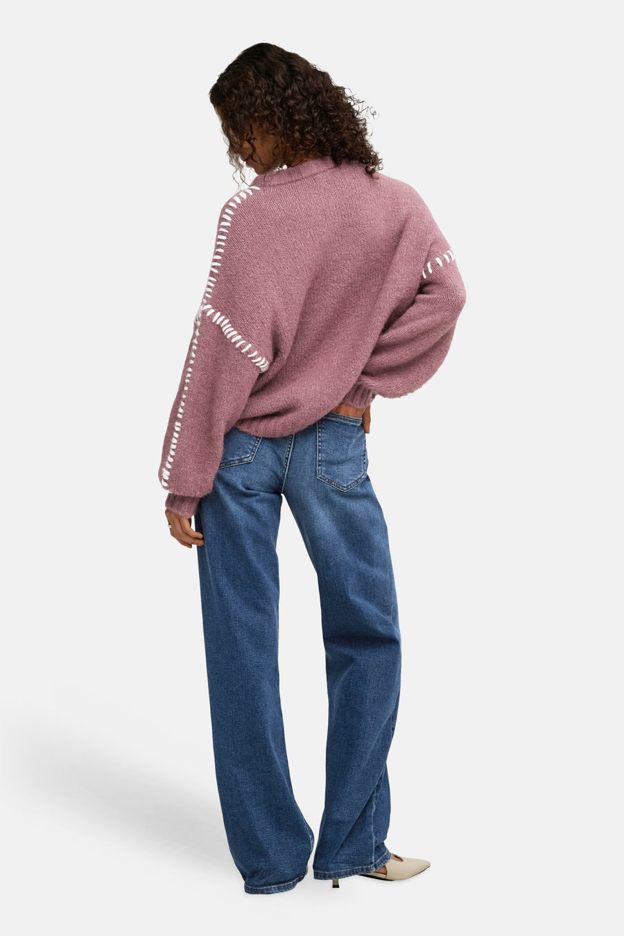 Pull col O rose - JDY
