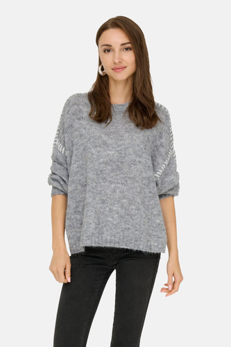 Pull à col rond - gris - JDY