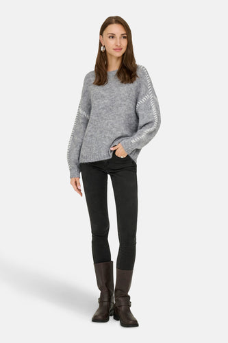 Pull à col rond - gris - JDY