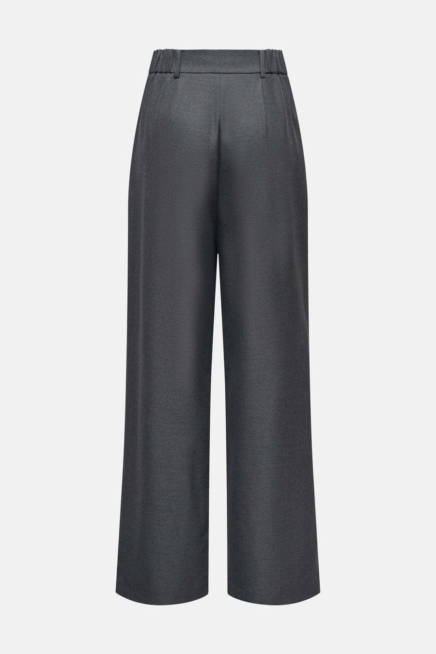 Pantalon de costume gris de ONLY, avec jambes larges et taille élastique à l'arrière.