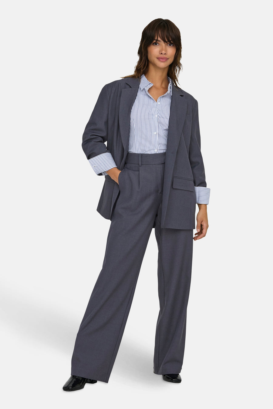 Pantalon de costume - Bleu - ONLY®
