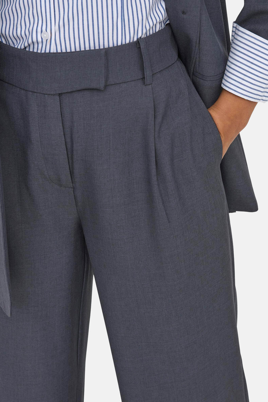 Pantalon de costume - Bleu - ONLY®