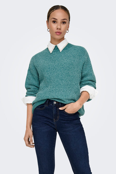 JDYMELIA L/S HIGH NECK PULLOVER KNT