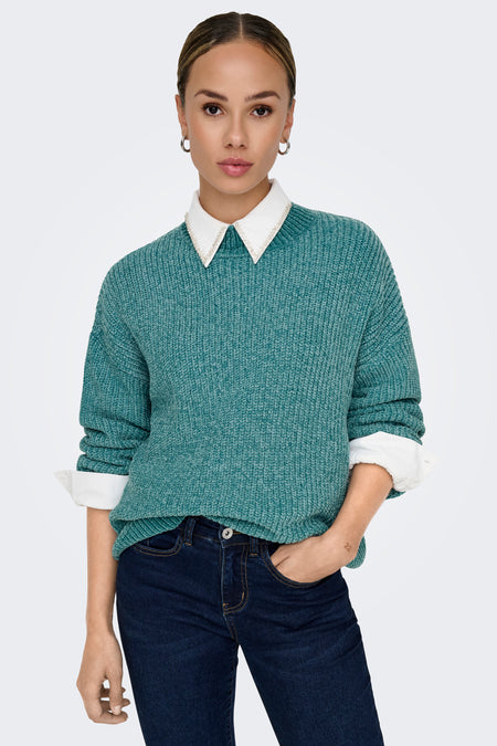 JDYMELIA L/S HIGH NECK PULLOVER KNT