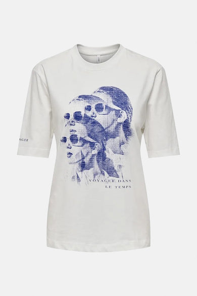 ONLCAROL LIFE S/S ART TOP BOX JRS
