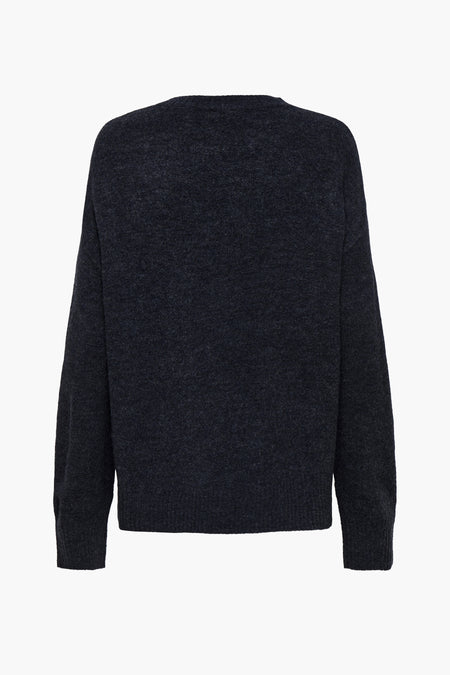 Pull à col rond - bleu