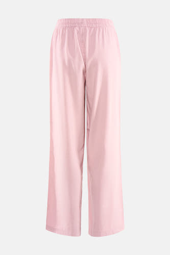 Pantalon rose ONLY® avec taille élastique et jambes larges.