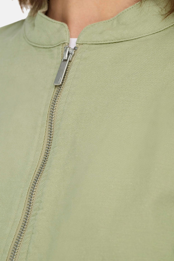 ONLMADICKEN LINEN BOMBER OTW